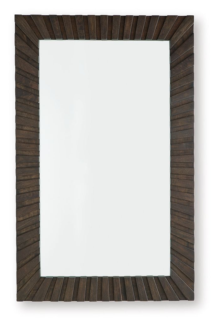 Advin - Accent Mirror - Dark Brown image 1