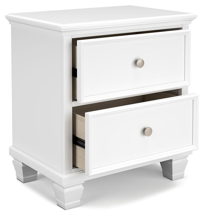 Fortman - Two Drawer Night Stand - White image 2