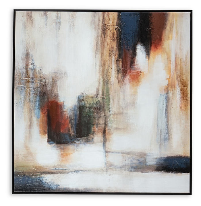 Pigeonford - Wall Art - White / Teal / Gold image 1
