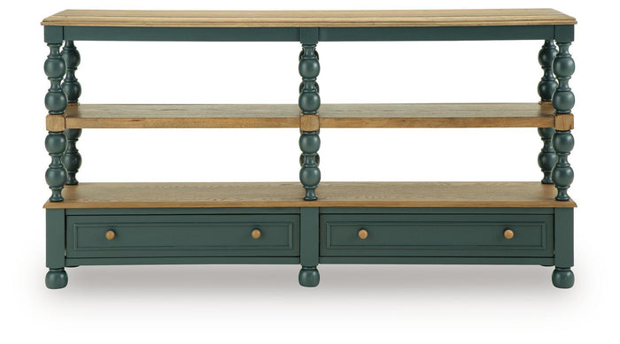 Finnworth - Console Sofa Table - Blue / Brown image 3