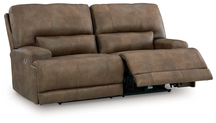 Beckley Place - 2 Seat Power Reclining Sofa With Adjustable Headrest - Earth image 3