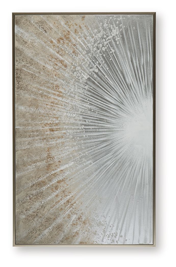 Waldard - Wall Art - Gray / Taupe / White image 2