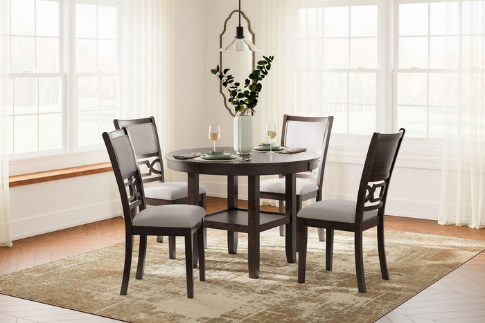 Langwest - Dining Room Table Set (Set of 5) - Brown image 2