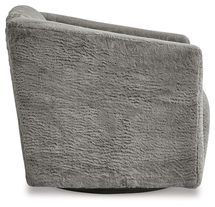 Bramner - Swivel Accent Chair - Charcoal image 3