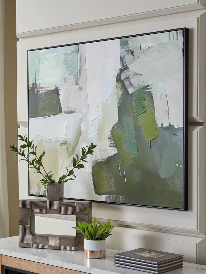 Vinick - Wall Art - Green / Gray / White image 3