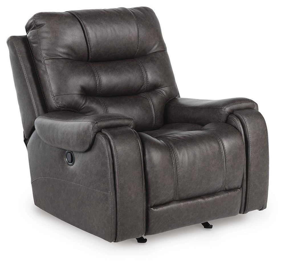Femley - Rocker Recliner - Smoke - Faux Leather