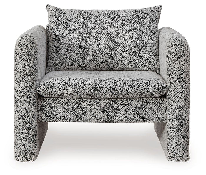 Kenbell - Accent Chair - Black / White image 2