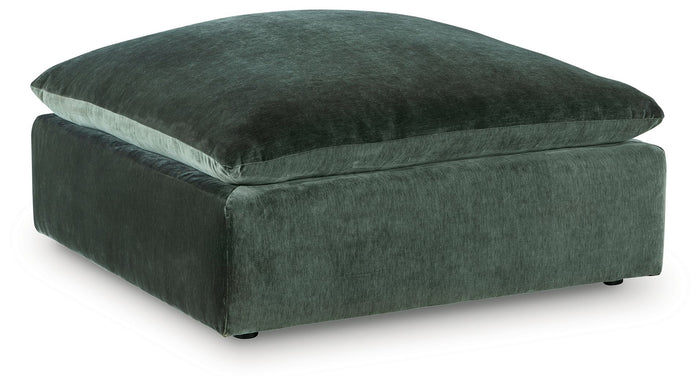 Carriage View - Oversized Accent Ottoman - Jade image 1