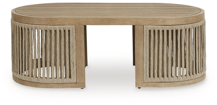 Serena Shores - Rectangular Cocktail Table - Beige image 2