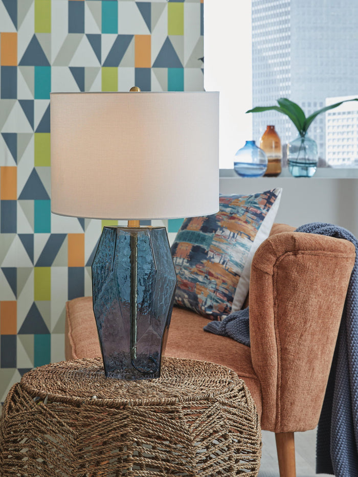 Tallow - Glass Table Lamp - Blue image 3