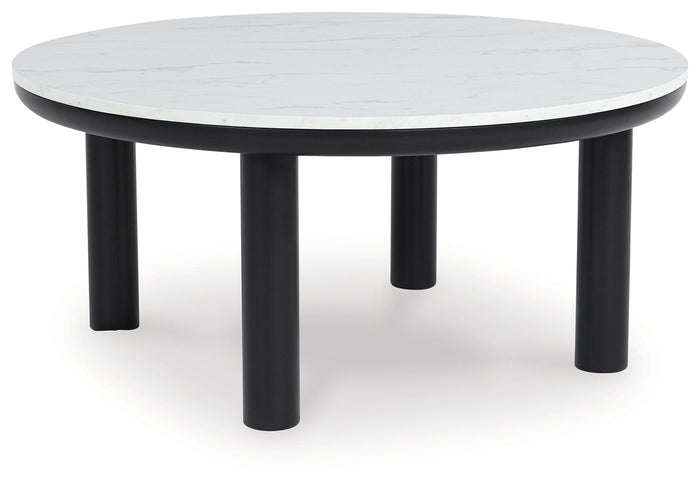 Xandrum - Occasional Table Set (Set of 3) - Black / White image 3