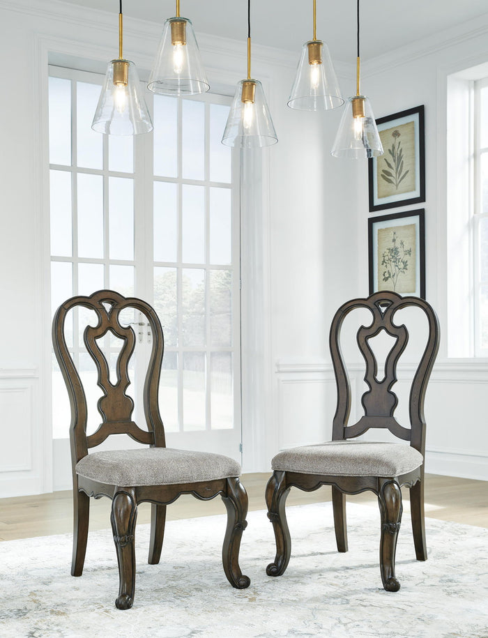 Maylee - Dining Upholstered Side Chair (Set of 2) - Dark Brown image 4