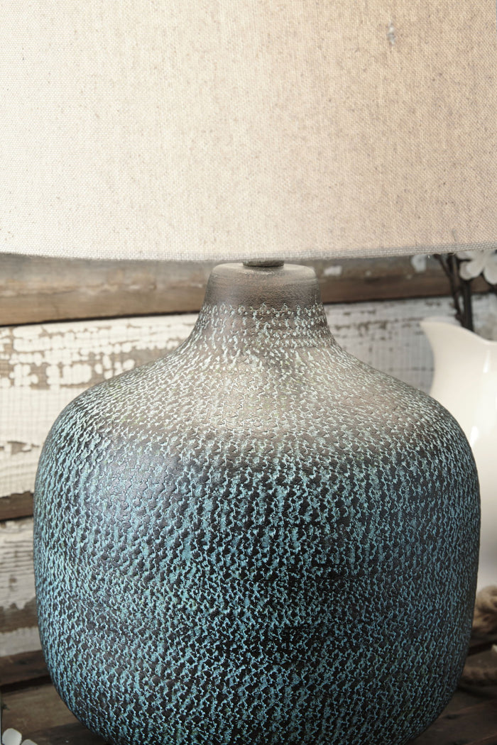 Malthace - Metal Table Lamp  - Patina image 2