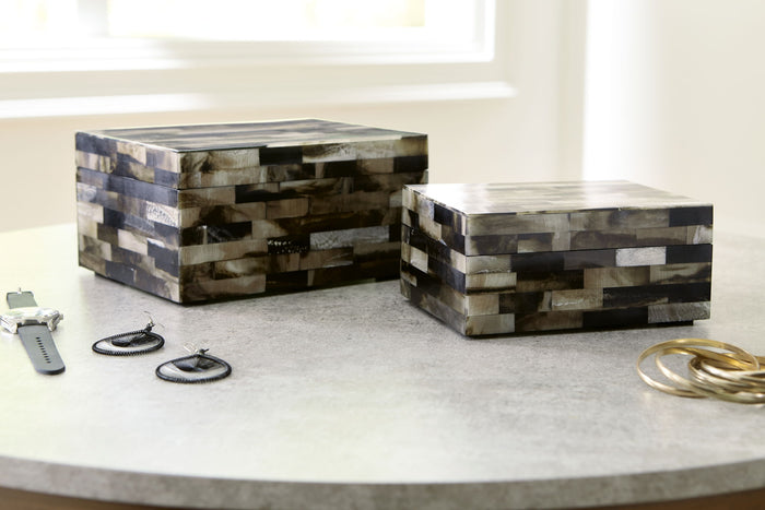 Ellford - Box Set (Set of 2) - Black / Brown / Cream image 4