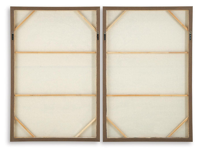 Stormish - Wall Art Set (Set of 2) - Beige / Brown image 3