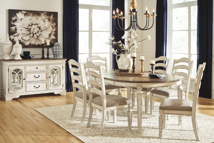 Realyn - Oval Dining Table Set image 2