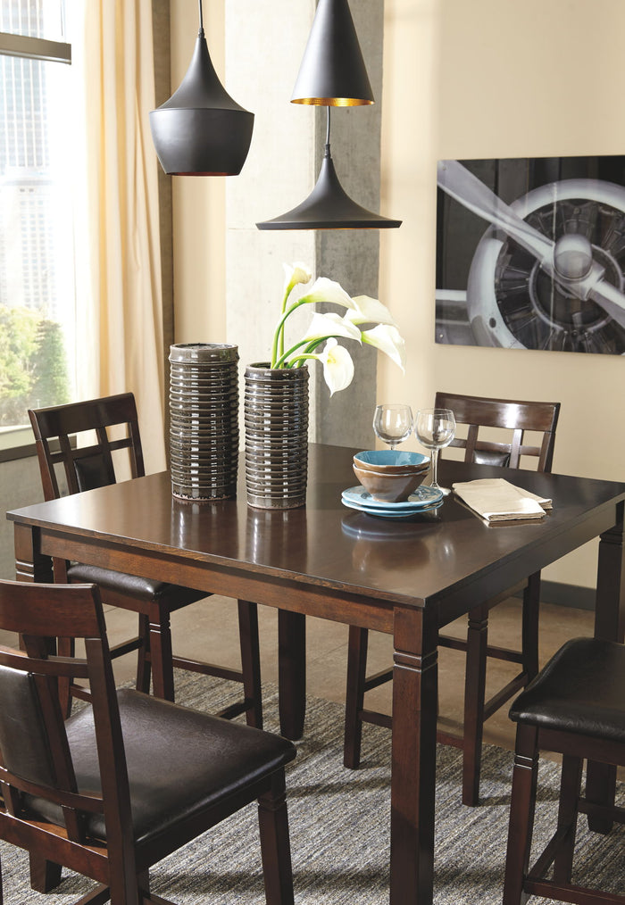 Bennox - DRM Counter Table Set (Set of 5) - Brown image 2