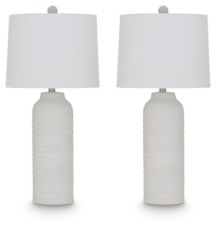 Vauville - Poly Table Lamp (Set of 2) - White image 1