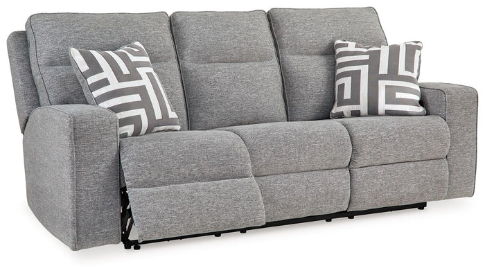 Biscoe - Power Reclining Sofa With Adj Headrest - Pewter image 3