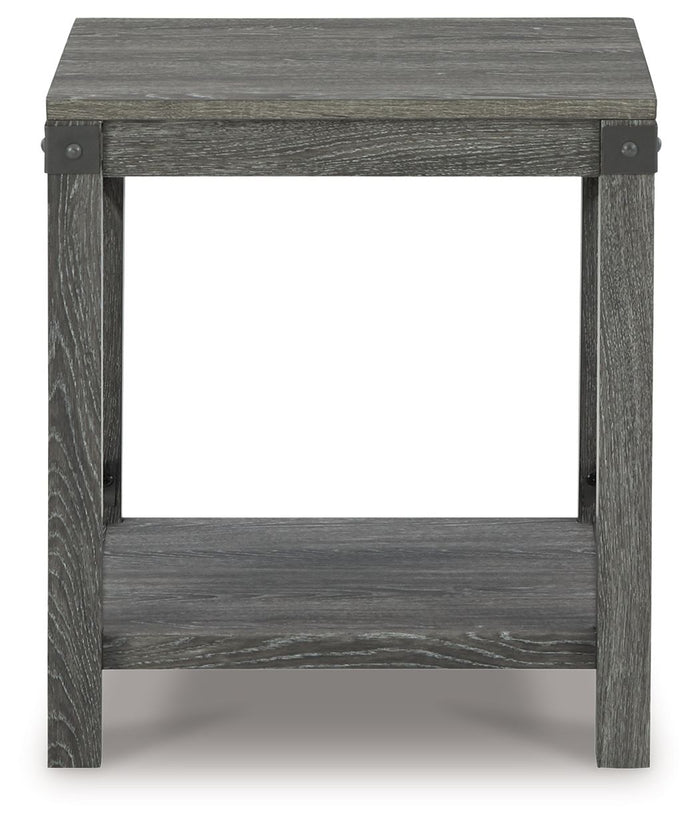 Freedan - Square End Table - Grayish Brown image 2