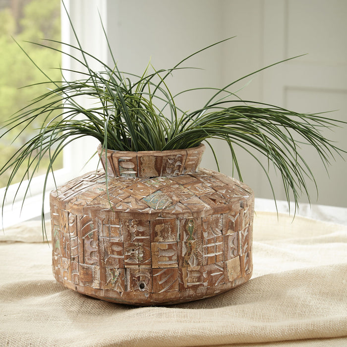 Meltland - Vase - Square - Natural / Black image 2