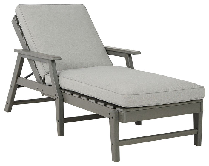 Visola - Chaise Lounge with Cushion - Gray image 2