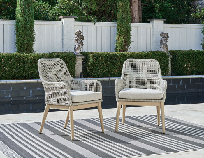 Seton Creek - Arm Chair With Cushion (Set of 2) - Gray image 2