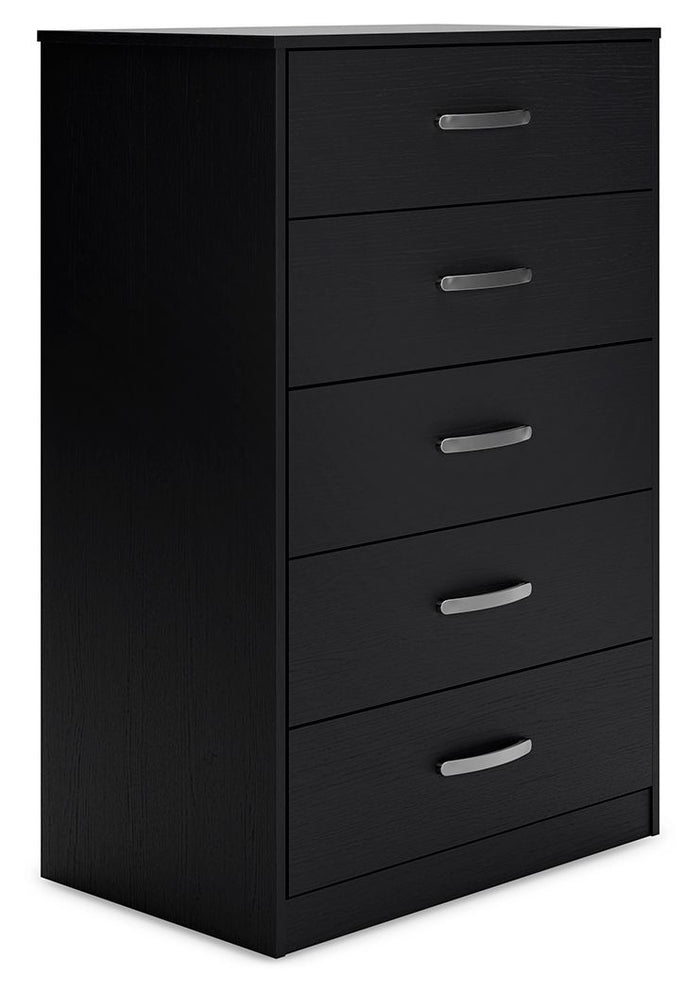 Finch - Five Drawer Chest - 46" Height - Black image 1