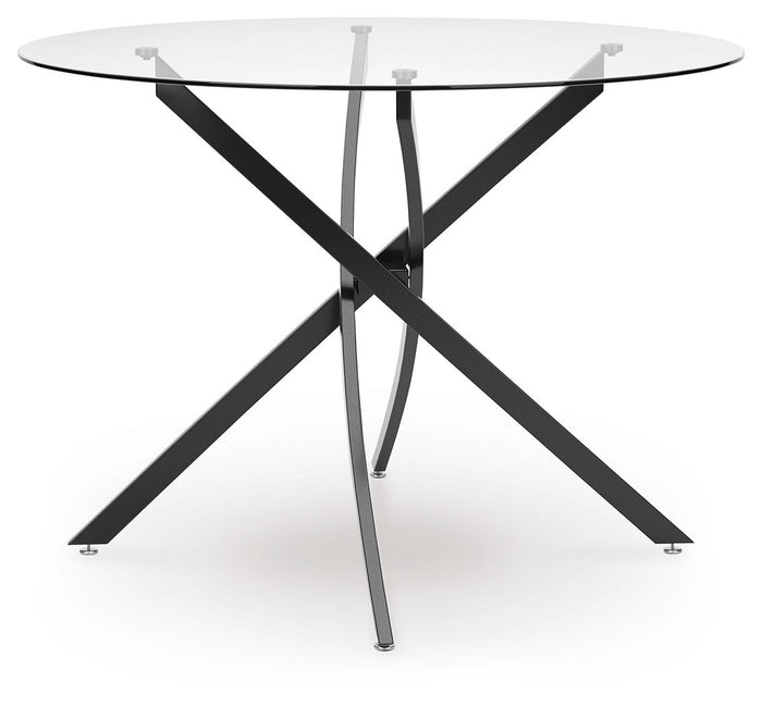 Pharwynn - Round Dining Room Table - Black image 2