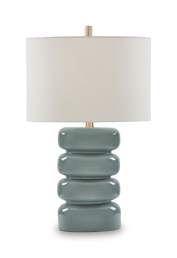 Clayard - Ceramic Table Lamp - Gray Blue image 3