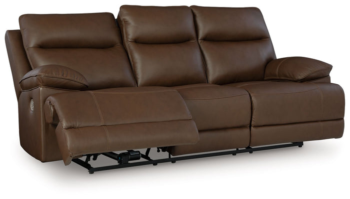Vonryan - Power Reclining Sofa With Adj Headrest - Tobacco image 1