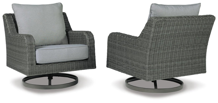 Elite Park - Swivel Lounge w/ Cushion - Gray image 2