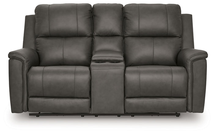 Bleckley - Power Reclining Loveseat With Console / Adjustable Headrest image 4