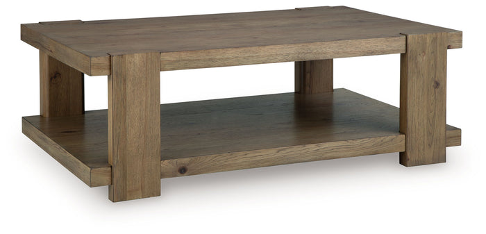 Flangren - Rectangular Cocktail Table - Light Brown image 1