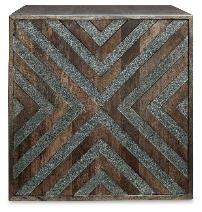 Dreggan - Square End Table - Brown image 3