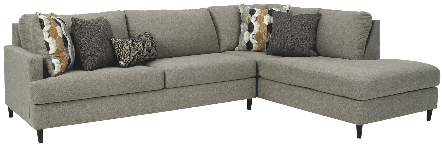 Dark Gray / 2 Pc. Right Arm Facing Chaise Sectional