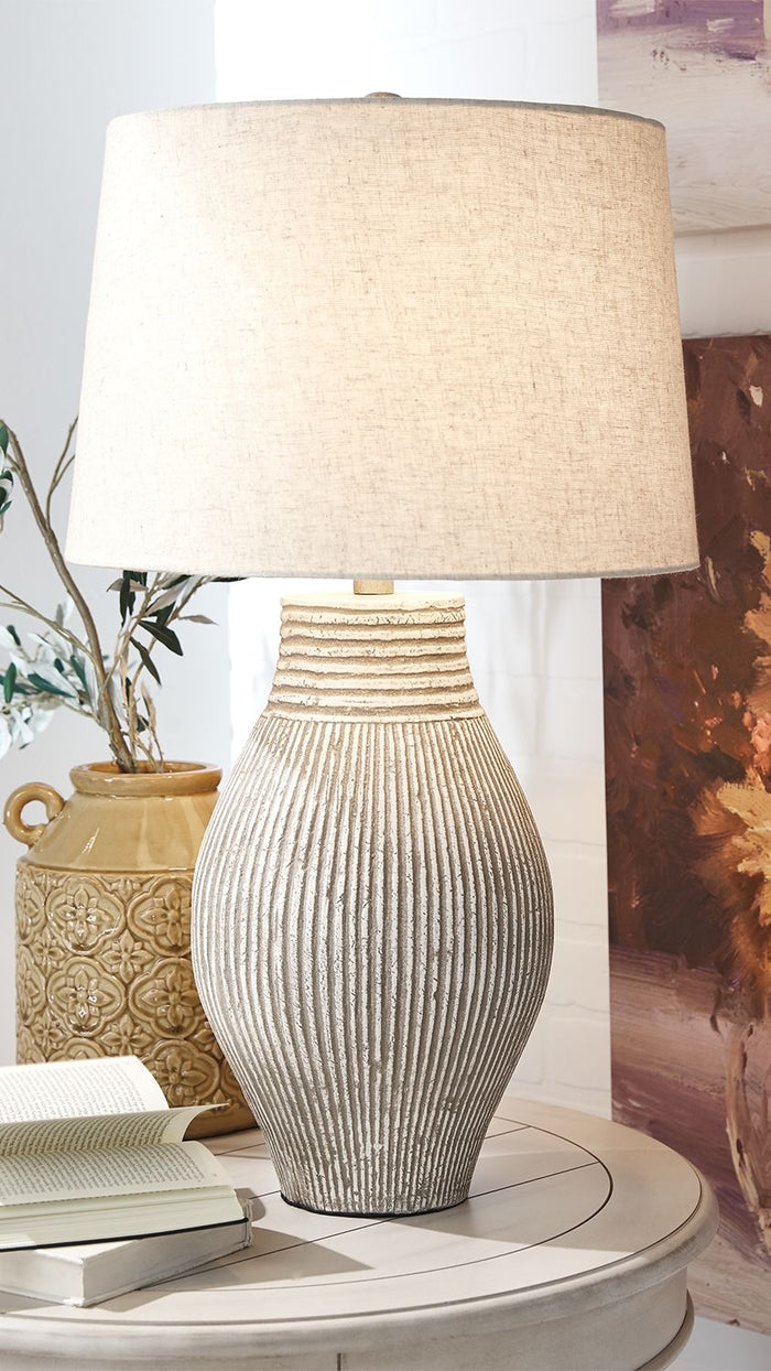 Layal - Paper Table Lamp  - Beige image 2