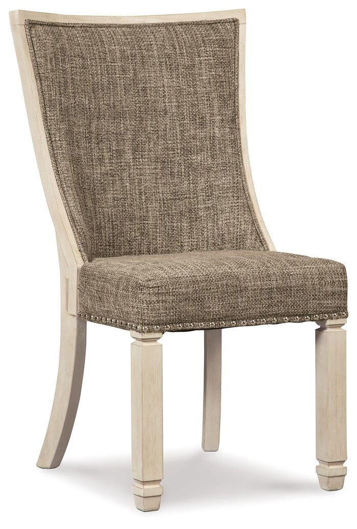 Bolanburg - Dining UPH Side Chair (Set of 2) - Lattice Back - Brown / Beige image 3