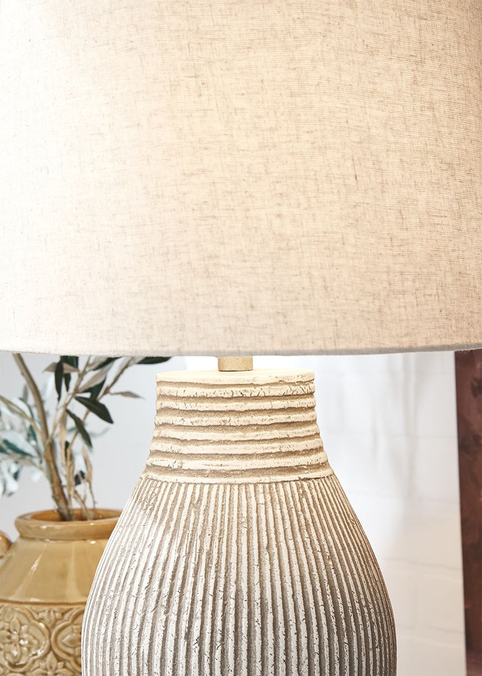 Layal - Paper Table Lamp  - Beige image 3