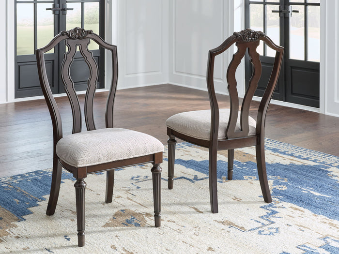 Lavinton - Dining Upholstered Side Chair (Set of 2) - Tan / Brown image 3