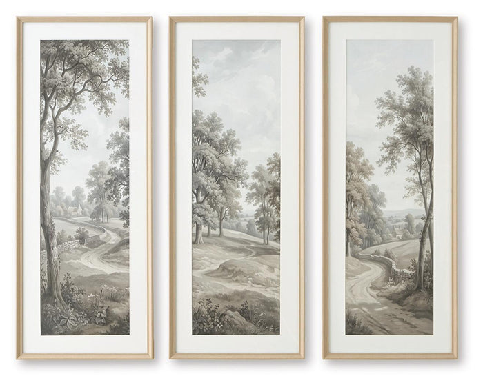Dixonburg - Wall Art Set (Set of 3) - Taupe / Gray image 1