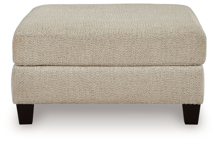 Steelwater Retreat - Oversized Accent Ottoman - Latte image 3