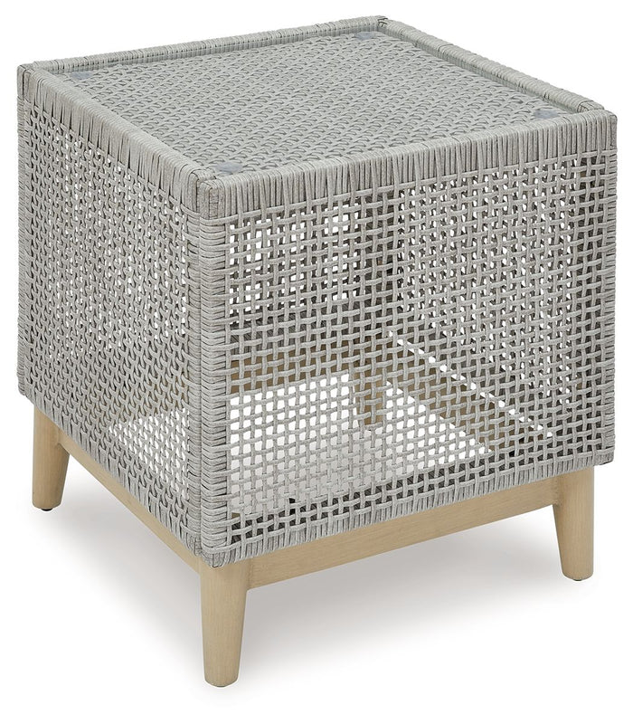 Seton Creek - Square End Table - Gray image 1