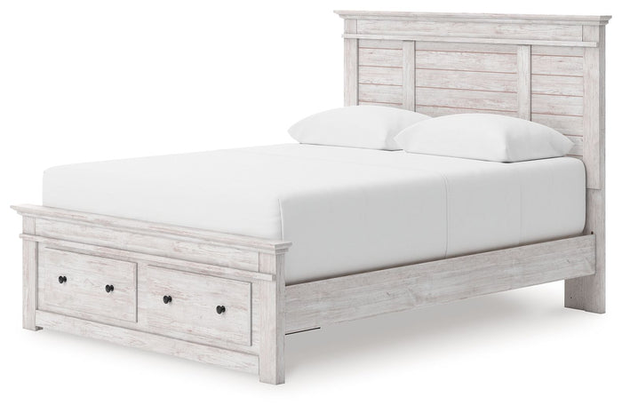 Makidern - Panel Storage Bed With Storage Footboard image 7
