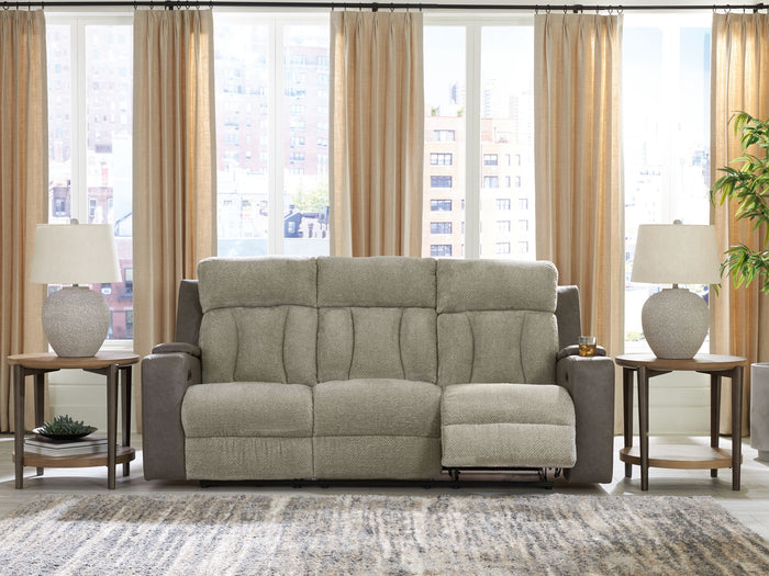 WhipLash - Power Reclining Sofa With Adj Headrest - Sisal image 2