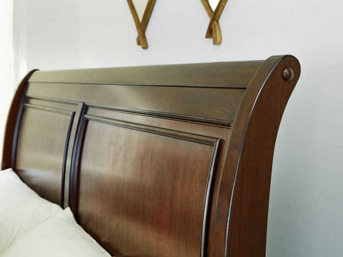 Trellington - Queen Sleigh Storage Bed - Brown image 2