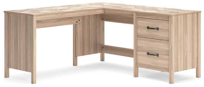 Battelle - 60" Home Office Desk With Return - Tan image 1