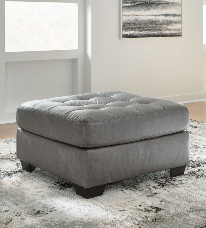 Clairette Court - Oversized Accent Ottoman - Alloy image 2