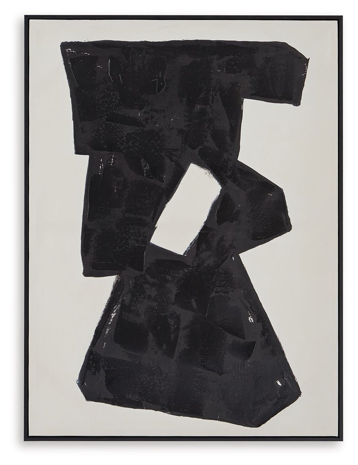 Garviery - Wall Art - Black / Cream image 1