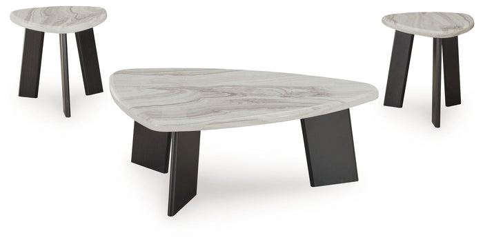 Lilyberg - Occasional Table Set (Set of 3) - Gray / Black image 1